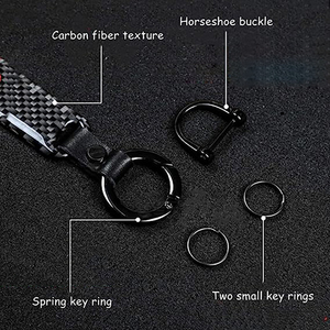 พวงกุญแจโลหะแบบกำหนดเองที่ใส่กุญแจบัตรอลูมิเนียมคาร์บอนไฟเบอร์3D หรูหราโลโก้แบรนด์ใหม่ - Product Image 4