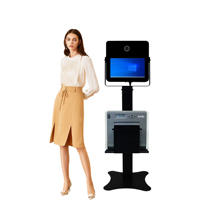 Mini PC Dropshipping avec écran tactile LCD 15,6 pouces, optionnel pour appareil photo reflex numérique, imprimante et miroir pour cabine photo selfie
