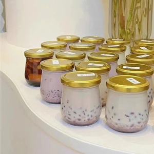 <span class=keywords><strong>Mini</strong></span> sữa chua lọ 7 Oz Glass Pudding lọ thủy tinh container với nắp đậy <span class=keywords><strong>Mason</strong></span> lọ ủng hộ đám cưới mật ong nồi với nhãn thẻ - Product Image 1