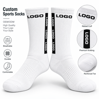 Chaussettes de sport personnalisées haut de gamme, anti-humidité, à faible MOQ, OEM/ODM, confortables pour la course, le fitness et l'entraînement