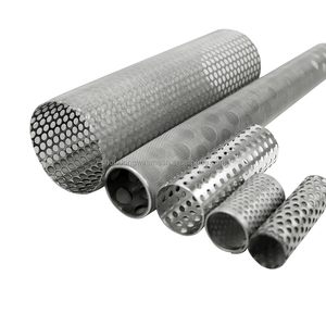 Filterelement aus Edelstahl 304 316, Mikron-perforiertes Rundloch-Rohrnetz-Filterzylinder, Einlagig und Doppellagig - Product Image 6