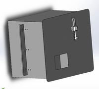 Boîte de paiement intégrée pour pièces de monnaie et billets de banque, épaisseur 3 mm, pour buanderie et salle de séchage, compatible avec les modules de paiement en espèces et les distributeurs de cartes