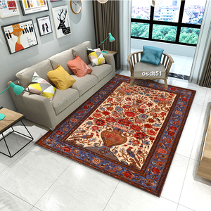 Có Thể Giặt Phòng Khách Thảm Ba Tư Bohemian Kích Thước Lớn Cổ Điển Không Trượt Sàn Mat Máy Làm Cắt Đống Khu Vực Thảm Cho Nhà - Product Image 3