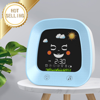 2718 Kinder Schlaf Trainer Uhr Ankunft digitale Kinder Schreibtisch Wecker Nachtlicht Tisch Smart Cartoon Azan Uhr islamisch
