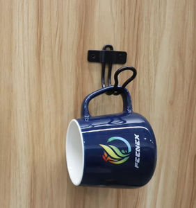 Appendiabiti di qualità cina filo di ferro appendiabiti a parete appendiabiti nero Organizer per la casa - Product Image 2