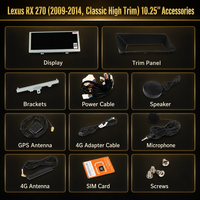 Pour Lexus RX270 2009-2014, autoradio Android 10,25 pouces, version classique haut de gamme, lecteur multimédia vidéo, navigation stéréo
