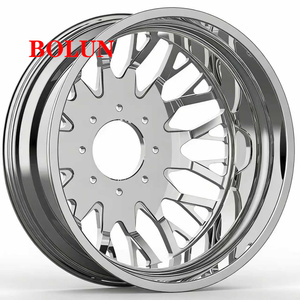 ล้อหลังคู่แบบฟอร์จขึ้นรูป Bolun Custom Polished ขนาด 22, <span class=keywords><strong>24</strong></span>, 26, 28, 30 นิ้ว 8*200 <span class=keywords><strong>10</strong></span>*225 10x285.75 สำหรับรถฟอร์ด F350 F450, แรม 3500 - Product Image 4