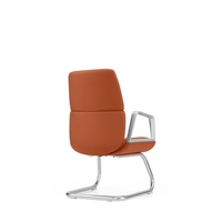 Chaise de direction ergonomique moderne contemporaine à dossier haut en cuir PU avec assise et dossier rembourrés pour salle de conférence, bureau, école