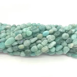 6mm~8mm Bulk Cheap High Quality Irregular Nuggets Gemstone Beads Amazonite Nuggets Beads