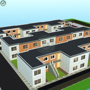 A due Piani Waterfront Townhouse Ville Abitazione Modulare Staccabile Contenitore Duplex Costruzione di Appartamento - Product Image 2