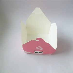 Boîte à <span class=keywords><strong>sushi</strong></span> personnalisée avec motif de <span class=keywords><strong>panda</strong></span> rose mignon, boîte d'emballage en carton blanc de qualité alimentaire, jetable, pour emporter - Product Image 5