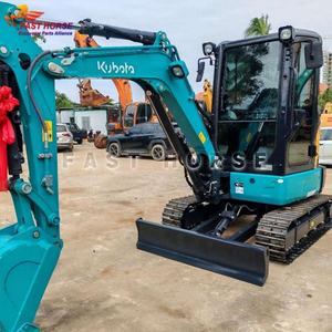 Miniexcavadora Kubota U30K de 3.8T con Giro de Cola Cero, Motor D1703-E4, Alcance de 4951 mm, Altura de Excavación de 4232 mm - Product Image 3