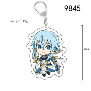 Porte-clés Anime Sword Art Online <span class=keywords><strong>Kirito</strong></span>, Accessoires de Sac Yuuki <span class=keywords><strong>Asuna</strong></span>, Porte-clés en Plastique Asada Shino, Cadeaux - Product Image 4