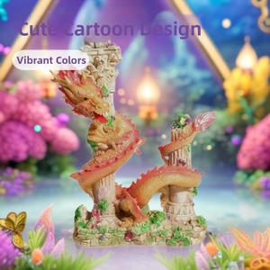 Décoration d'<span class=keywords><strong>aquarium</strong></span> style Feng Shui chinois - <span class=keywords><strong>Colonne</strong></span> <span class=keywords><strong>de</strong></span> dragon réaliste pour aménagement <span class=keywords><strong>de</strong></span> bassin - Product Image 4