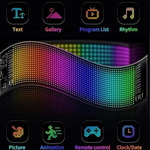 Tem dán kính xe tải/ô tô LED 20*64, lập trình được, dẻo, điều khiển bằng ứng dụng, mới, phụ kiện xe hơi - Product Image 2