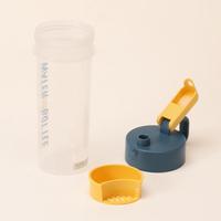 Bouteille d'eau potable en plastique transparente de 540 ml pour l'extérieur, sans BPA, bouteille d'eau de sport en plastique portable pour les voyages