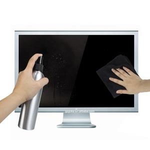 Vaporisateur logo imprimé téléviseurs ordinateurs lcd <span class=keywords><strong>nettoyeur</strong></span> <span class=keywords><strong>d</strong></span>'écran avec chiffon en microfibre 2in1 kit de nettoyage - Product Image 3