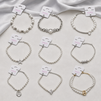 Bracelet en or plaqué Xuping avec pendentif en perle CZ pour femmes, bracelet élégant et raffiné, bracelet extensible réglable