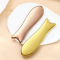 Planche Gua Sha professionnelle en acier inoxydable, outil anti-âge pour le visage, détoxifiant, pour une peau éclatante, masseur facial antimicrobien