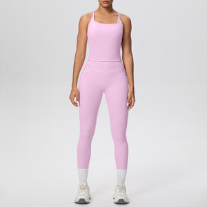 Nouvel ensemble de yoga sans dos à séchage rapide transfrontalier, sensation nuage, amincissant, rehausseur de fessier, vêtements de sport pour la course à pied décontractée en plein air et le fitness - Product Image 5