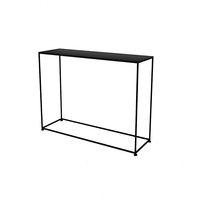 Table d'entrée de bureau de foyer en métal moderne Table de console noire simple de meubles d'angle de maison de salon