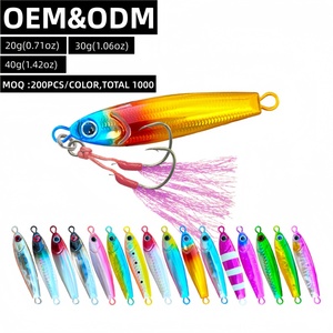 Señuelo Metálico Impreso de Alta Densidad, Duradero, Estilo Slow Pitch para Salmón, Marlín, Lubina, Tiburón y Peces de Agua Salada - Uso en Lago - Product Image 1