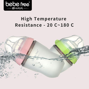 Botella de leche sin BPA <span class=keywords><strong>para</strong></span> bebés, con logotipo personalizado, ecológica, grado alimenticio, pezón, alimentación infantil, de silicona - Product Image 5