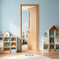 Porte intérieure en bois MDF blanc style moderne, grain de bois, isolation phonique, couleur et taille personnalisables, garantie 2 ans pour chambre et salon