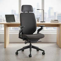 Nouvelle Arrivée 2026 - Chaise de Bureau Ergonomique Moderne à Dossier Haut, Réglable en Hauteur, Pivotante, pour Usage Scolaire, Garantie 5 Ans