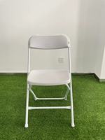 Chaises pliantes portables empilables en plastique blanc, écologiques, pour salle à manger, ferme, extérieur, école, mariage, événement, fête, usage commercial