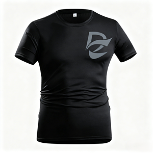 Camiseta Deportiva Personalizada con Logotipo, Cuello Redondo, Transpirable, de Secado Rápido, Compresión, Lisa, para Hombre, Reflectante - Product Image 2