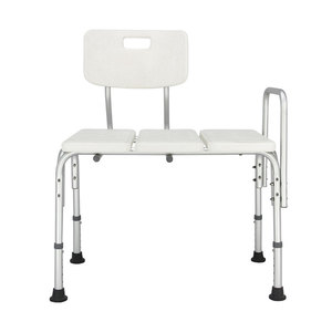 Shower Chair With <b>Backrest</b> And Armrest Adjustable Height Bathroom Safety Equipment For Elderly And Pregnant Women - Product Image 2