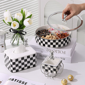 <span class=keywords><strong>2025</strong></span> nhà phòng khách ánh sáng sang trọng trái cây tấm Cyber phổ biến màu đen trắng bàn cờ cao giá trị màu sắc cho các bên khô hiện đại - Product Image 2