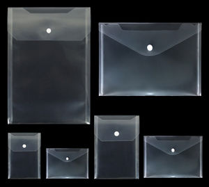 A3 A4 A5 A6 A7 A8 Carpetas de plástico transparente Documento Cinta mágica Pegatina Cierre Archivos Bolsillo Información Recibo Bolsa de papelería - Product Image 2