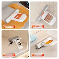 Mini serpillière multifonctionnelle en éponge absorbante avec manche télescopique pour usage domestique, conception sans lavage, taux de déshydratation élevé