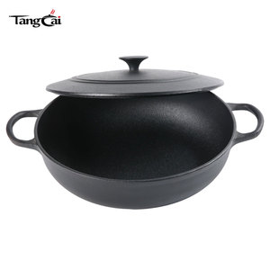 Super Oferta: Olla Holandesa Artística de Hierro Fundido de Alto Rendimiento para Catering <span class=keywords><strong>y</strong></span> Camping, Certificada LFGB, Apta para <span class=keywords><strong>Horno</strong></span>, Antiadherente - Product Image 2