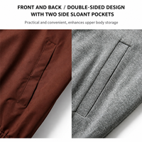 Veste coupe-vent réversible double face imperméable de haute qualité sur mesure pour hommes, fabriquée par un fabricant sur mesure