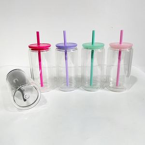 Gobelet en verre de 15 oz pour sublimation, avec trou pré-percé au fond, en verre borosilicate de haute qualité, 12 oz, pour boule à neige, stock entrepôt USA - Product Image 1