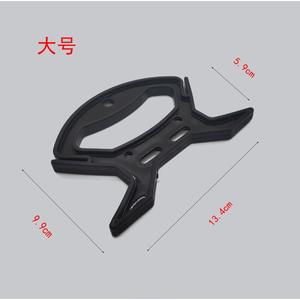 Enrouleur de ligne de pêche en plastique rouge avec poignée, bobineur manuel et verrouillage de ligne pour la pêche au cerf-volant, grandes et petites tailles - Product Image 3