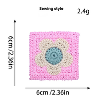 Patchs brodés en PU écologique Fruit Star Grandmother Gigi en forme de cœur à coudre pour vêtements d'enfants, sacs, chaussures, chapeaux, décoration DIY