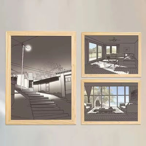 Marco de Fotos Luminoso con Luz Nocturna, Marco de Fotos LED Brillante, Marco de Madera para Pinturas, Venta Caliente - Product Image 5