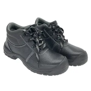 OEM ODM CE S3 S1 Construction Work Genuine Leather Steel Toe Cap Boots Industrial Working Protective Safety Shoes