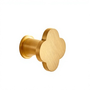 Golden Finished <b>Metal</b> Cabinet Knob Novelty Shape Durable Furniture <b>Handle</b> Home Hotel Villas <b>Doors</b> Knobs - Product Image 1