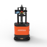 Chariot élévateur électrique robuste AGV avec navigation laser SLAM, batterie lithium-ion, déplaceur latéral hydraulique