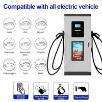 Écran publicitaire OLINK, borne de recharge rapide pour véhicules électriques DC 160 kW 180 kW, écran 7 pouces, station de recharge pour véhicules électriques avec plateforme OCPP