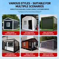Casa Modular Ecológica con Techo a Dos Aguas, Personalizable, Empaque Plano, Prefabricada, para Casa de Huéspedes