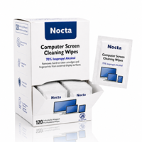 Lingettes nettoyantes pour écran à 70 % d'alcool isopropylique, emballées individuellement, non tissées, jetables, pour éliminer les traces de doigts sur les ordinateurs portables
