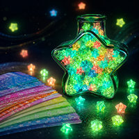 Bandes de papier origami étoiles phosphorescentes pour bouteille à vœux DIY, décoration de chambre, faible MOQ, approvisionnement direct usine