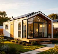 Casa Contenedor Expandible Moderna de Lujo de 20 pies/40 pies, Casa Prefabricada Modular Pequeña de 2 Dormitorios, Vivienda Exterior Resistente al Viento y Sísmica