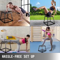 Boîte de saut en acier pour exercices de vitesse et d'entraînement pliométrique